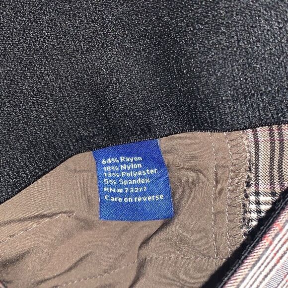 APT. 9 Tan Plaid Stretchy Pull On Boot Cut Pants Size Small - Picture 12 of 12